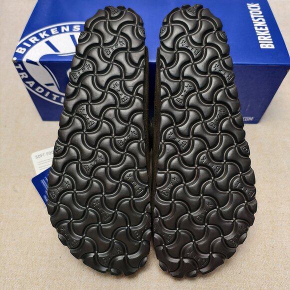 Women's Mocha Suede Birkenstock Boston Shoes - Narrow Fit - Picture 2 of 5